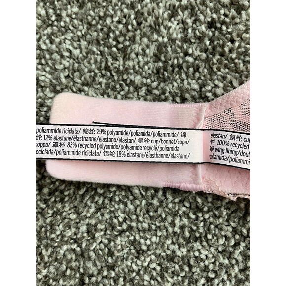 Victoria’s Secret Dream Angels Push-Up Bra – Size 34DD – Light Pink Lace - Picture 5 of 9